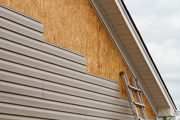 Professional Vinyl Siding technician working in Manor, TX